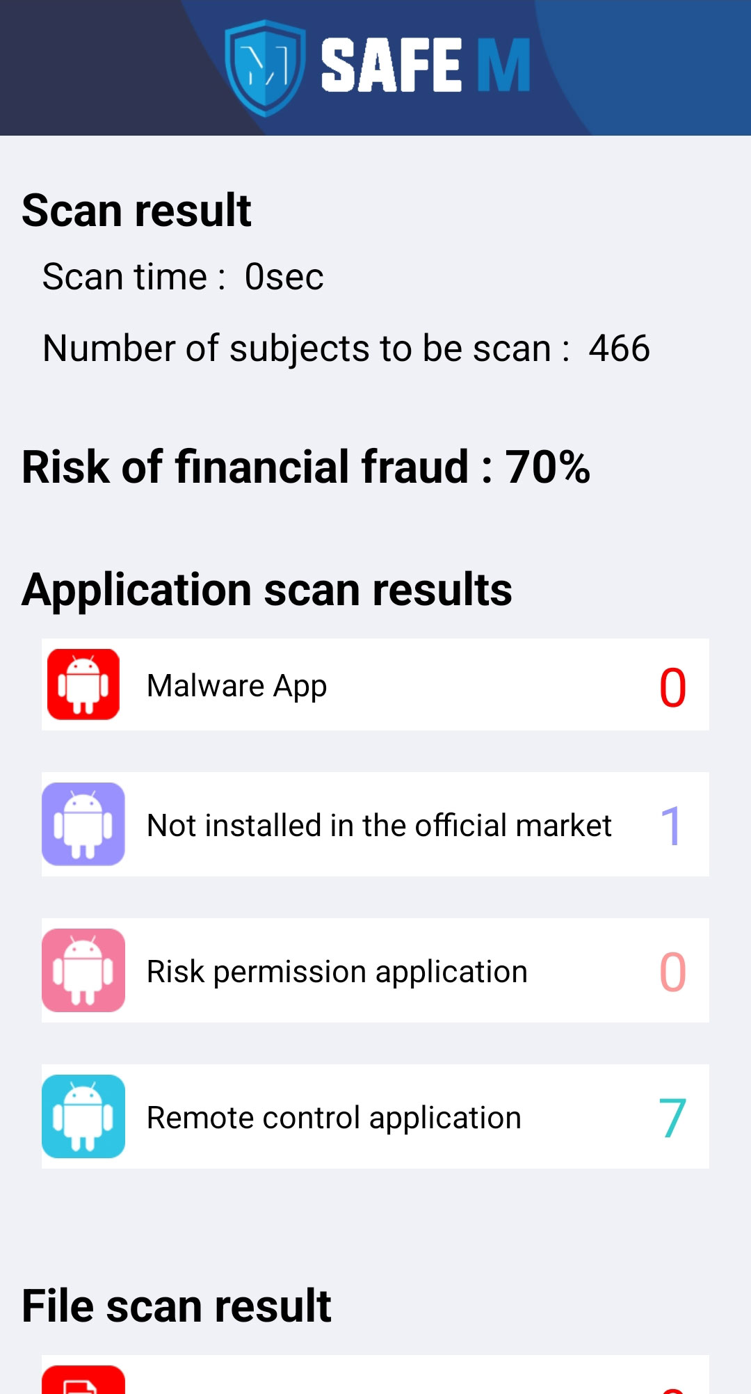 SafeM app image